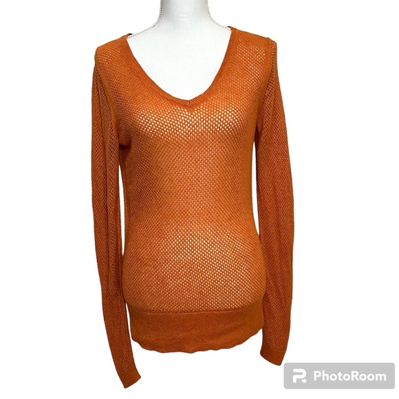 The Limited Loose Knit Wool Blend V-Neck Sweater - Picture 1 of 11